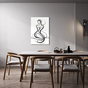 Quadro su tela – Donna dalle linee