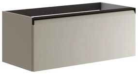 Mobile da bagno sotto lavabo Fusion beige opaco L 99.5 x H 40 x P 45.5 cm 1 cassetto, lavabo non incluso
