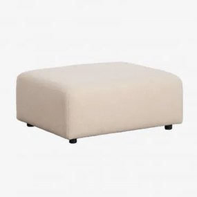 Pouf Divano Componibile Fogler Ciniglia Crema Beige - Sklum