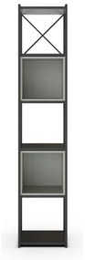 Libreria verde-nera 36x179 cm Anya - Marckeric