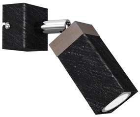 Faretto da parete  SOLO 1xGU10/MR11/40W/230V nero