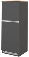 Mobile Porta frigo con 2 ripiani 60X60X164,5cm - NAUTILUS Colore: Antracite-Rovere Wotan