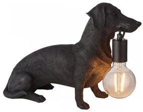 Endon 101188 - Lampada da tavolo DACHSHUND 1xE27/10W/230V nero