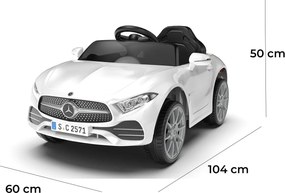 Macchina Elettrica per Bambini 12V con Licenza Mercedes CLS Small Bianco...