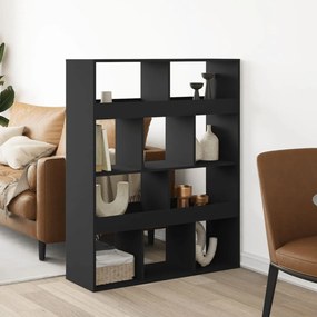 Divisorio Stanza Nero 100x33x125,5 Cm İn Truciolato /