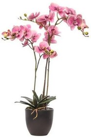 Pianta artificiale senza vaso Phalaenopsis in pvc colore blu H 110