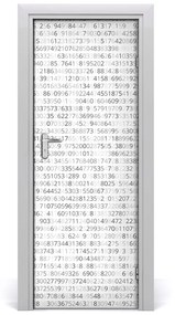 Adesivo per porta interna Codice binario 75x205 cm