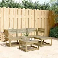 Set Salotto da Giardino 4 pz in Legno Impregnato di Pino 3216909