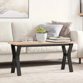 Telaio Gambe A Y Per Tavolino Da Salotto 90x30x43 Cm İn Acciaio /