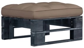 Ottomana Da Giardino Pallet İn Legno Di Pino Impregnato Nero /
