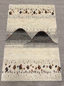 Loribaft Tappeto 90 x 130 Beige (Iran) Annodato A Mano