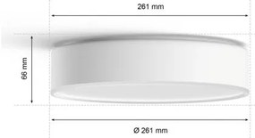 Philips - Luce LED dimmerabile Hue ENRAVE S LED/9,6W/230V diametro 261 mm bílá+DO