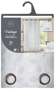 Tenda sottile bianca in voile 140x280 cm Duchesse – douceur d'intérieur