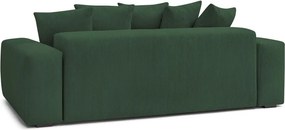 Divano verde con rivestimento in velluto a coste 280 cm Voltaire – Bobochic Paris