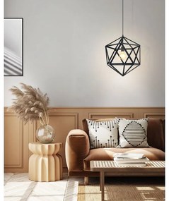 Lampadario Boho Embleton nero  E27 Ø46cm EGLO