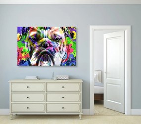 Quadro su tela – Bulldog pop-art