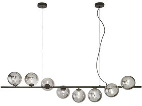 Lampadario Glamour Honey nero paralume nero 8x G9 LUCE AMBIENTE DESIGN