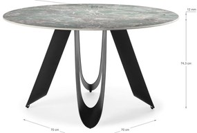 Tavolo da pranzo rotondo ø 135 cm Aila - Marckeric