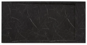 Piatto doccia SENSEA in resina Neo nero L 90 x L 160 x H 3 cm opaco effetto marmo