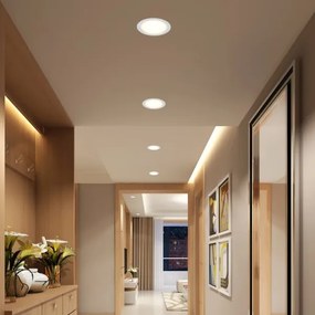 Immax NEO 07295L - Downlight LED da incasso dimmerabile, 36 W, 230 V, Wi‑Fi, Ø 23 cm, bianco