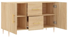 Credenza rovere sonoma 100x36x60 cm in legno multistrato