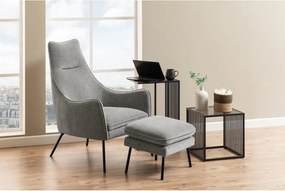 Tavolo contenitore con piano in vetro 40x40 cm Strington - Actona