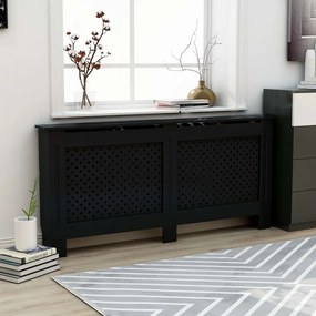 Copertura Per Radiatore Nera 172x19x81 Cm İn Mdf /