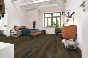 Parquet multistrato Scala XL in marrone scuro laccato natura sp. 13/3 mm 3.60 m²