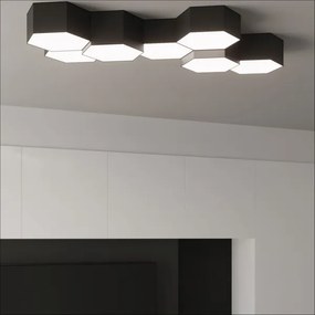 Sollux SL.1059 - Plafoniera SUNDE 2xE27/60W/230V 11,5 cm nera