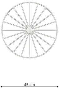 Apparecchio da soffitto nero ø 45 cm Soho - Sollux