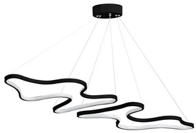 Lampada a sospensione LED su cavo DUPLE ARTISAN LED/80W/230V 6500K nero