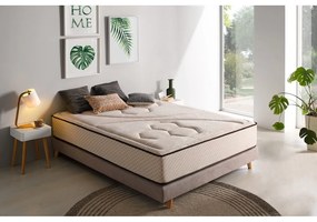 Materasso termoregolatore reversibile in schiuma dura/media 200x200 cm Tempus Gold - Moonia