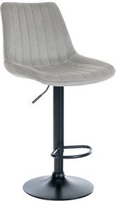 Sgabello Da Bar İn Velluto Toni: Eleganza E Comfort Definitivi. / Grau / Schwarz