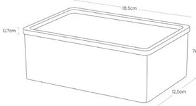 Scatola nera con coperchio 18,5x12,5x7 cm Rin - YAMAZAKI