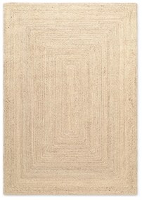 Tappeto colore naturale chiaro in iuta reversibile e tessuto a mano 80x150 cm Sharmila Natural White – Hanse Home