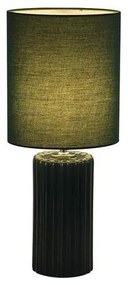 Searchlight EU22353GR - Lampada da tavolo GROOVE 1xE14/60W/230V verde