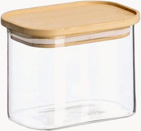 Set contenitori in vetro borosilicato con coperchi in bambù Pure, set da 6