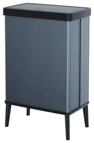 Cestino per la spazzatura blu touch in plastica riciclata 54 l Verto High - Curver