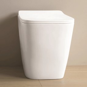 Wc a Terra Senza Brida The ArtCeram "A16" Bianco Lucido