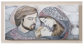 Pannello "Sacra Famiglia" cm.33x19h.