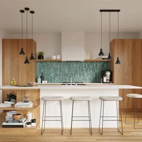 Sollux SL.0986 -  Lampadario su filo TALEJA 3xE27/60W/230V nero