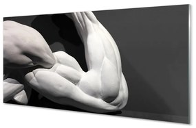 Rivestimento parete cucina Muscoli in bianco e nero 100x50 cm