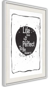 Poster  Life  Cornice Quadri Cornice nera con pass-partout, Larghezza x Altezza Home decor 30x45