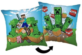 Cuscino per bambini 40x40 cm Minecraft "Creeper Rush" – Jerry Fabrics