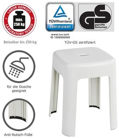 Sgabello bianco Alaska - Wenko