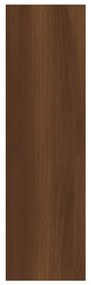 Mensola a muro rovere marrone 75x16x55 cm in legno multistrato