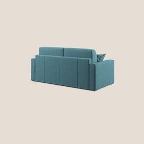 Best Divano letto matrimoniale in tessuto smacchiabile QuickClean T08 azzurro