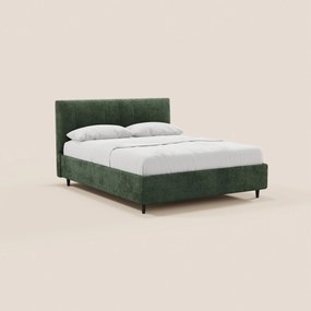ONYX letto imbottito con vano contenitore e testiera verticale in tessuto certificato Oeko-Tex®