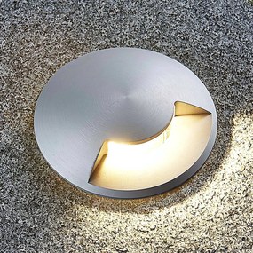 Lucande lampada da incasso a pavimento Milara, Ø 9 cm, 1 luce, metallo