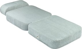 Poltrona per bambini color menta con rivestimento in velluto a coste Flip – Wigiwama